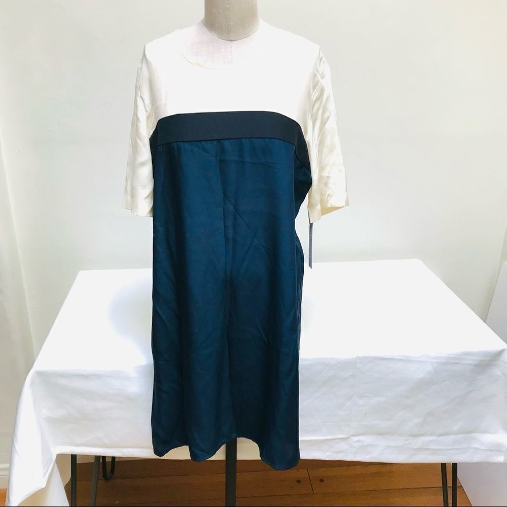 Amanda Uprichard Silk Block Dress Small NWT